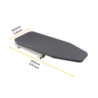 Cornice per microonde, per installazione a incasso in mobili da cucina, modulo 600mm, 600x400mm, Tecnoplastica, Nichel sat