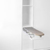 Fondo sotto lavello, pannello da 16 mm, modulo 800 mm, 768x580 mm, Tecnoplastica e Alluminio, Alluminio naturale