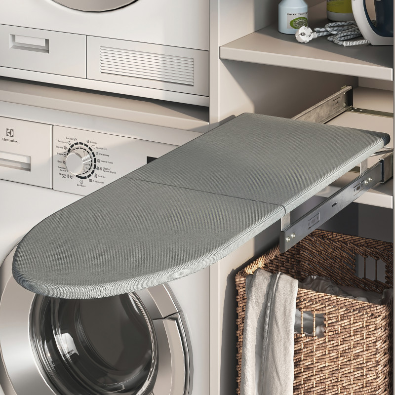 Fondo sotto lavello, pannello da 16 mm, modulo 900 mm, 868x580 mm, Tecnoplastica e Alluminio, Alluminio naturale
