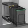 Tavola da stiro Iron 2, Acciaio e Legno, pieghevole ed estraibile per mobili Iron 2