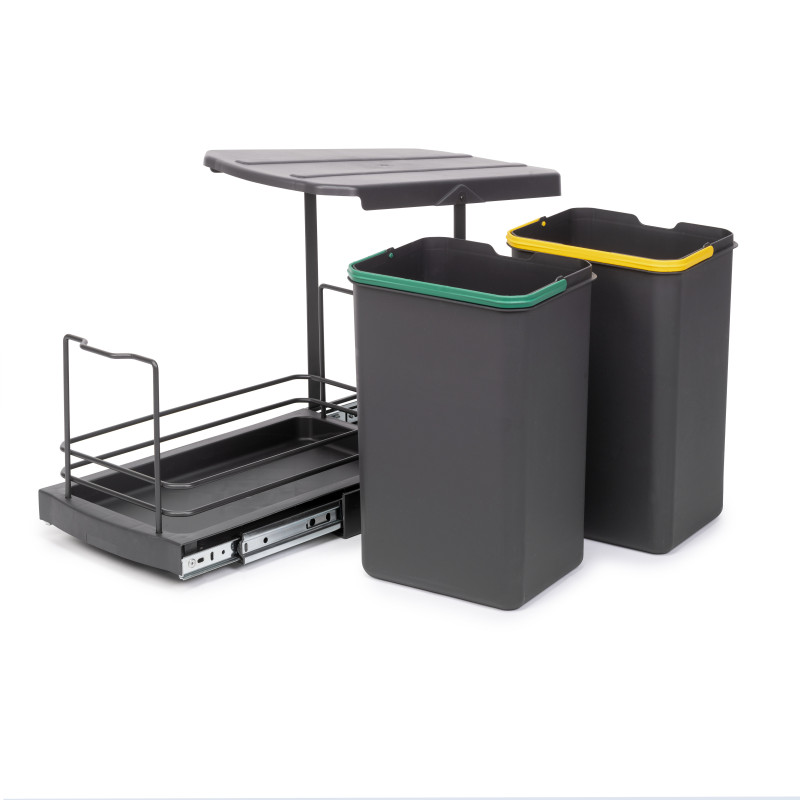 Tavola da stiro Iron 2, Acciaio e Legno, pieghevole ed estraibile per mobili Iron 2