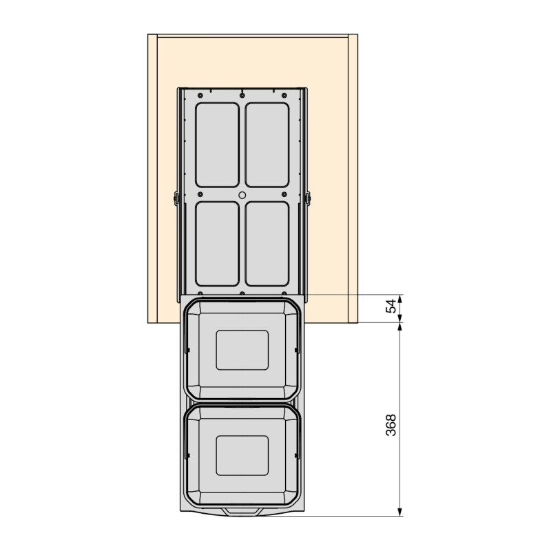 Tavola da stiro Iron 2, Acciaio e Legno, pieghevole ed estraibile per mobili Iron 2