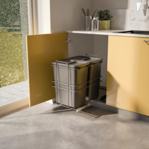 Zoom Tavola da stiro pieghevole a muro Iron Wall, girevole 180gr, acciaio e legno, Bianco