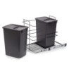 Tavola da stiro pieghevole a muro Iron Wall, girevole 180gr, acciaio e legno, Bianco