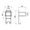 Contenitore per la raccolta differenziata Recycle da montare sul fondo e da estrarre manualmente/automaticamente in cucina
