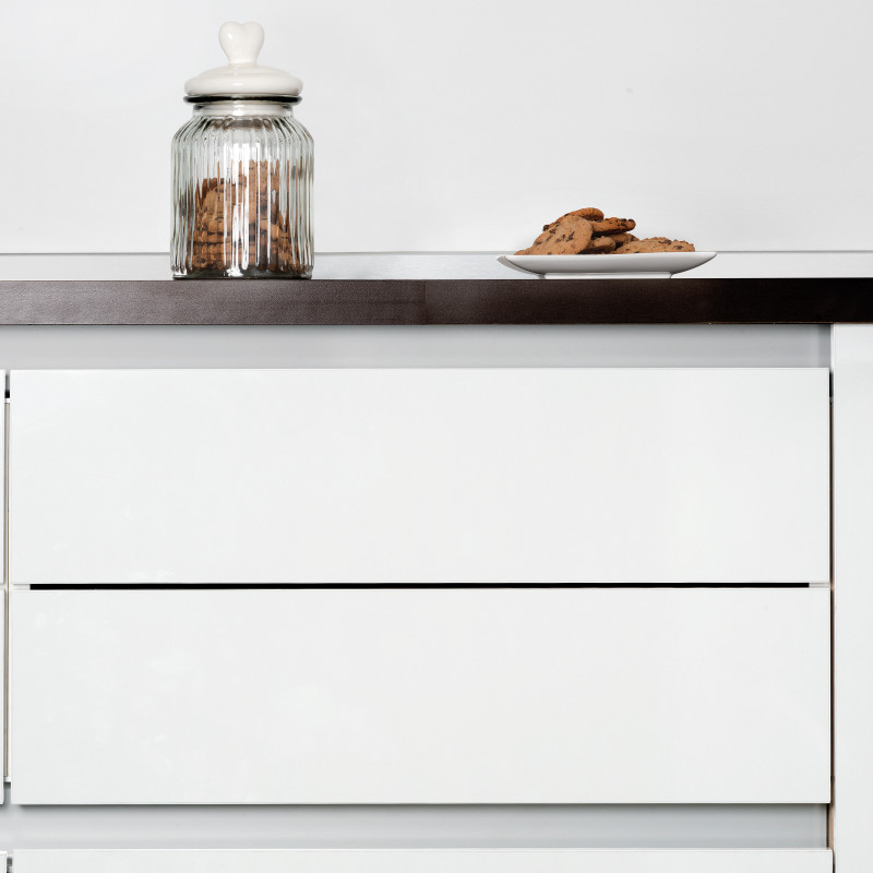 Pattumiera per differenziata Recycle da cucina, 35 L, fissaggio sul fondo ed estrazione manuale, Tecnoplastica grigio antr