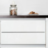 Pattumiera per differenziata Recycle da cucina, 35 L, fissaggio sul fondo ed estrazione manuale, Tecnoplastica grigio antr
