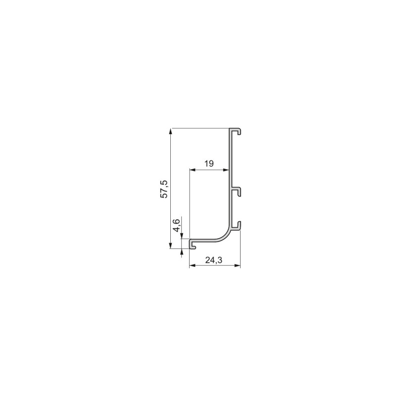 Pattumiera per differenziata Recycle da cucina, 35 L, fissaggio sul fondo ed estrazione manuale, Tecnoplastica grigio antr