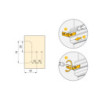 Kit di 8 contenitori organizer Cube per cassetti, Plastica, Trasparente