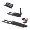 Kit di 2 profili superiori Gola per mobili da cucina, lunghezza 2,35m, con accessori, Alluminio, Verniciato nero