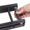 Kit di 2 profili superiori Gola per mobili da cucina, lunghezza 2,35m, con accessori, Alluminio, Verniciato nero
