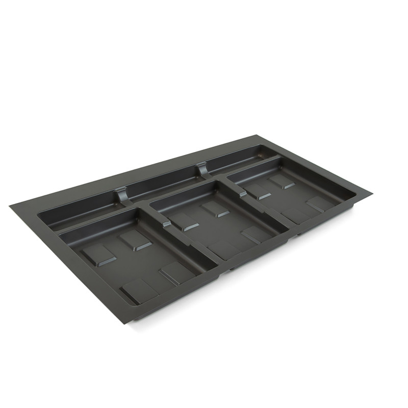 Kit di 2 profili centrali Gola per mobili da cucina, lunghezza 2,35m, con accessori, Alluminio, Verniciato bianco