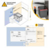 Kit di contenitori per la raccolta differenziata per cassetti da cucina Recycle Altezza Recycle 216 mm, 2x12 lt, 2x6 lt, G