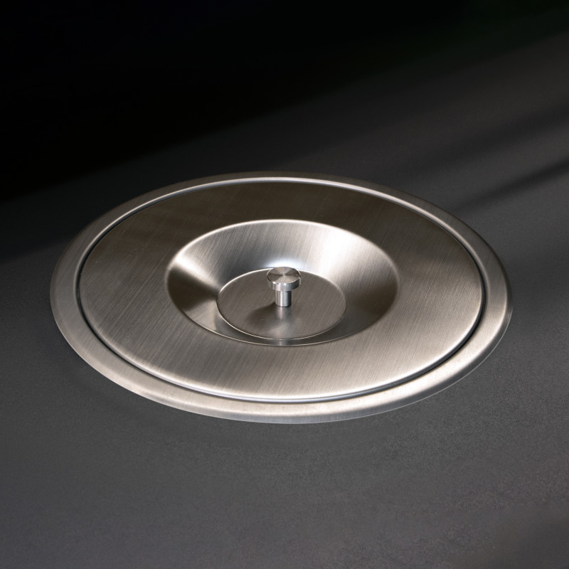 Contenitore per la raccolta differenziata Recycle Altezza Recycle 266 mm, 1x15 lt, Grigio antracite Tecnoplastica