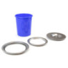 Contenitore per la raccolta differenziata Recycle Altezza Recycle 266 mm, 1x15 lt, Grigio antracite Tecnoplastica