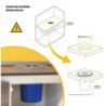 Contenitore per la raccolta differenziata Recycle Altezza Recycle 266 mm, 1x15 lt, Grigio antracite Tecnoplastica