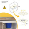 Kit di contenitori per la raccolta differenziata per cassetti da cucina Recycle Altezza Recycle 266 mm, 2x15 lt, 2x7 lt, G