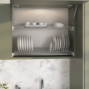 Zoom Contenitore per la raccolta differenziata Recycle da montare sul fondo e da estrarre manualmente in cucina Recycle 2x20lt