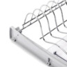 Contenitore per la raccolta differenziata da montare sul fondo ed estraibile manualmente in cucina 2x15lt, Grigio antracit
