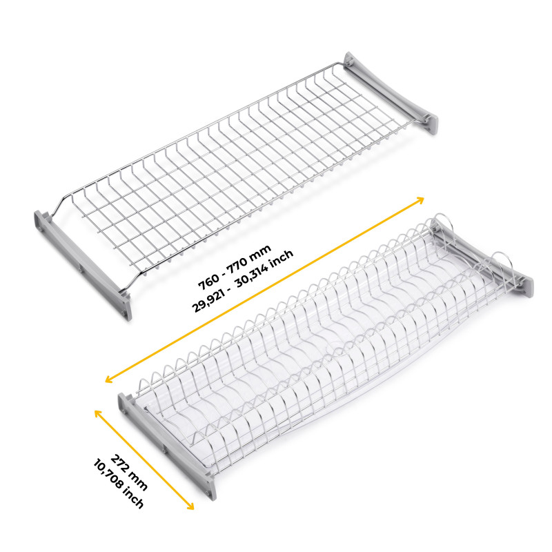 Contenitore per la raccolta differenziata da montare sul fondo ed estraibile manualmente in cucina 2x15lt, Grigio antracit