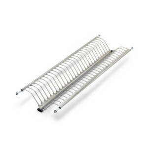 Zoom Contenitore rettangolare per la raccolta differenziata Recycle, apertura del coperchio a pedale, 1x12lt, Alluminio, Vernic