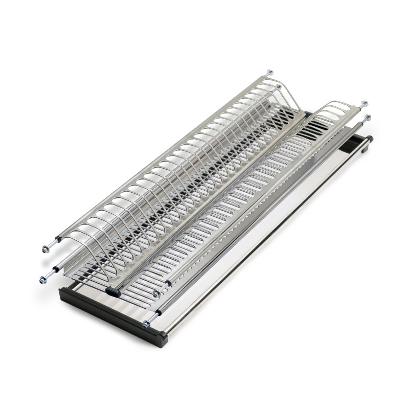 Scolapiatti Suprastar per modulo, 900, Acciaio, Cromato lucido