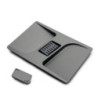 Contenitori per cassetti da cucina Recycle con coperchio anti-odore, Altezza 216mm, 2x12 lt, 2x6 lt, Grigio antracite Tecn