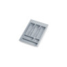 Contenitori per cassetti da cucina Recycle con coperchio anti-odore, Altezza 266, 1x15 lt, Grigio antracite Tecnoplastica