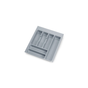 Contenitori per cassetti da cucina Recycle con coperchio anti-odore, Altezza 266, 2x15 lt, Grigio antracite Tecnoplastica