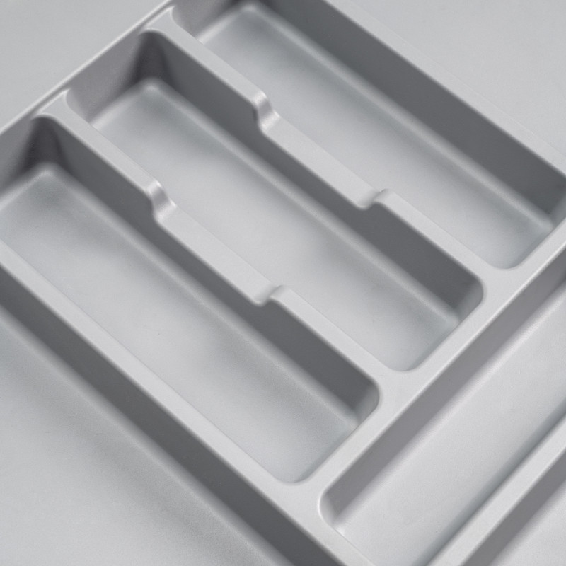 Contenitori per cassetti da cucina Recycle con coperchio anti-odore, Altezza 266, 1x15 lt, Grigio antracite Tecnoplastica
