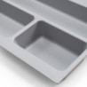 Contenitori per cassetti da cucina Recycle con coperchio anti-odore, Altezza 266, 1x15 lt, Grigio antracite Tecnoplastica