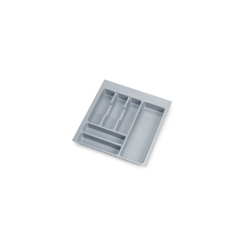 Contenitori per cassetti da cucina Recycle con coperchio anti-odore, Altezza 266, 2x15 lt, 2x7 lt, Grigio antracite Tecnop
