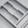 Contenitori per cassetti da cucina Recycle con coperchio anti-odore, Altezza 266, 2x15 lt, 2x7 lt, Grigio antracite Tecnop