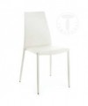 Sedia Lion in pelle ecologica - set da 4 bianco