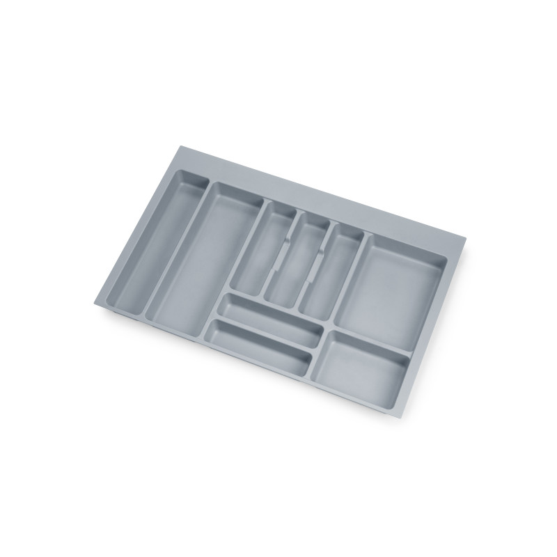 Portaposate universale per posate Optima, modulo 500 mm, Tecnoplastica, Grigia