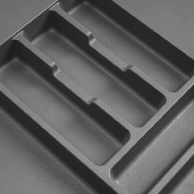 Portaposate Optima per cassetto universale, modulo 700 mm, Tecnoplastica, Grigio antracite