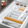 Portaposate Optima per cassetto universale, modulo 900 mm, Tecnoplastica, Grigio antracite