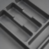 Portaposate universale Optima 1000mm Emuca tecnoplastica grigia cucina