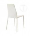 Sedia Lion in pelle ecologica - set da 4 bianco