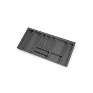 Portaposate Optima Vertex 600mm Emuca tecnoplastica grigio antracite