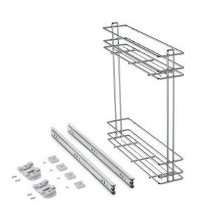 Portaposate Optima Vertex 800mm Emuca tecnoplastica grigio antracite