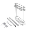 Portaposate Optima Vertex 800mm Emuca tecnoplastica grigio antracite