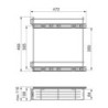 Portaposate Optima Vertex 800mm Emuca tecnoplastica grigio antracite