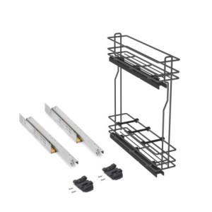 Portaposate Optima Vertex 900mm Emuca tecnoplastica grigio antracite