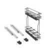 Portaposate Optima Vertex 900mm Emuca tecnoplastica grigio antracite