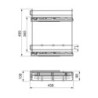 Portaposate Optima Vertex 900mm Emuca tecnoplastica grigio antracite