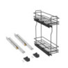 Portaposate Optima Vertex 1000mm Emuca tecnoplastica grigio antracite