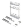 Portabottiglie laterale Supra 150mm Emuca acciaio alluminio cucina