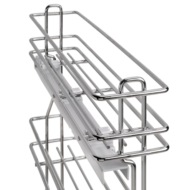 Portabottiglie laterale Supra 150mm Emuca acciaio alluminio cucina