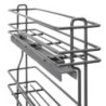 Portabottiglie estraibile SupraMax, modulo 150 mm, Acciaio, Cromato lucido